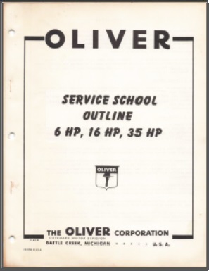 Oliver Outboard Service Training School