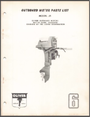 Oliver J5 6hp Outboard Parts List