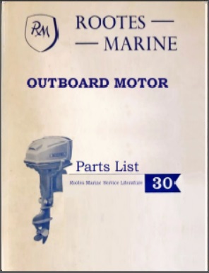 Rootes Marine 30HP Outboard Parts List