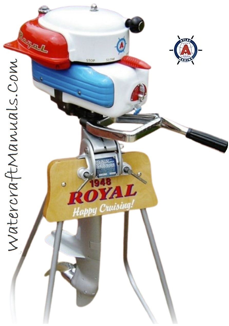 Atlas Royal Outboard Boat Motor Display