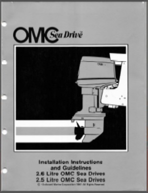 OMC 983014 Sea Drive Outboard Installation Instruction