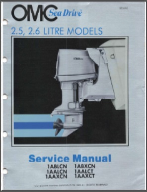 OMC 983440 Sea Drive Outboard Service Manual