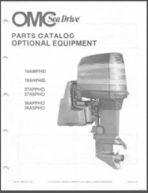 OMC 985423 Sea Drive Outboard Parts Catalog
