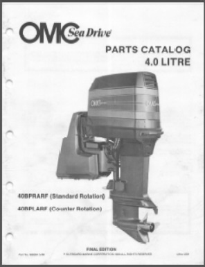 OMC 986264 Sea Drive Outboard Parts Catalog