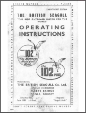 British Seagull 102 Operating Instructions