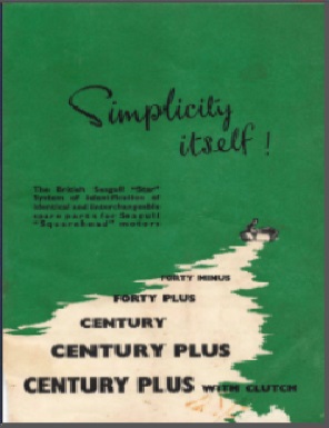 British Seagull 1959 Squarehead Spares - Parts Book