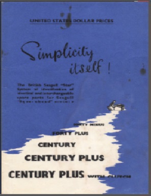 British Seagull 1962 Squarehead Spares - Parts Book