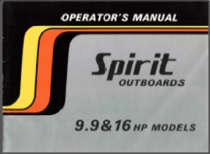 Spirit Marine 9.9hp and 16hp Outboard Owner Operators Manual