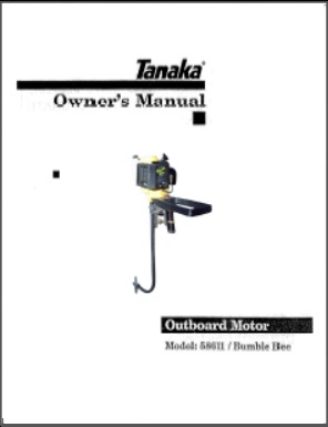 Tanaka 1/.75 Outboard Owners Manual