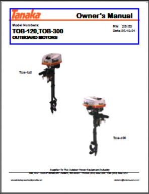 Tanaka 3.0hp 2001 Outboard Owners Manual