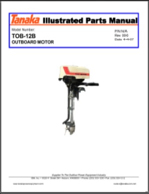 Tanaka 2.5hp Outboard Parts Manual