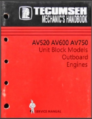 Tecumseh Engine Service Manual av520 av600 av750
