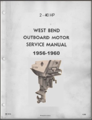 West Bend 1956-1960 2-40 hp Outboard Service Manual