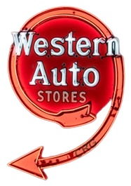 Western Auto Sign Western Flyer Outboards