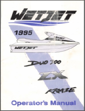 1995 WetJet Duo 300 ZX Kraze Owner Operators Manual